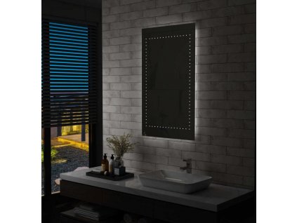 Koupelnové nástěnné zrcadlo s LED osvětlením 60 x 100 cm [144713]