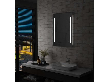 Koupelnové nástěnné zrcadlo s LED osvětlením 60 x 80 cm [144703]