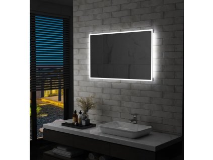 Koupelnové nástěnné zrcadlo s LED osvětlením 100 x 60 cm [144728]