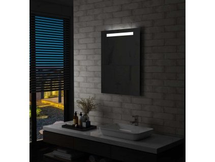 Koupelnové nástěnné zrcadlo s LED osvětlením 60 x 80 cm [144709]