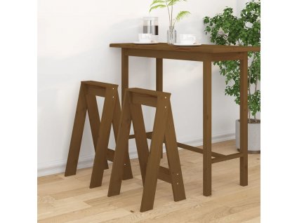 Stoličky 2 ks 40 x 40 x 75 cm masivní borové dřevo [823672]