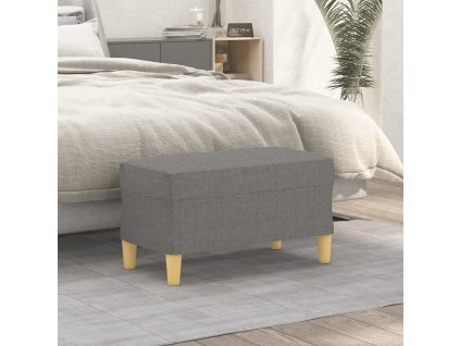 Lavice 70 x 35 x 41 cm textil [349368] (Barva Tmavě šedá)