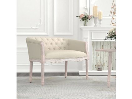 Lavice 98 x 56 x 69 cm samet [344511] (Barva Světle šedá)