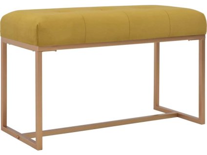 Lavice 80 cm sametová [247556] (Barva hořčicová)