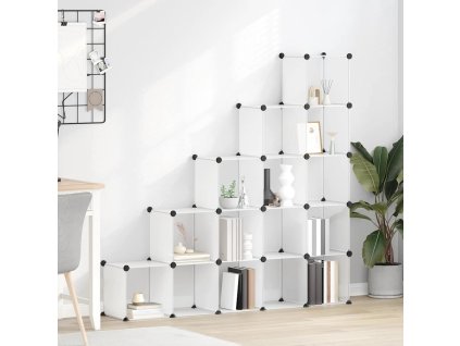 Úložný organizér s 15 kostkami PP [340549] (Barva Transparentní)