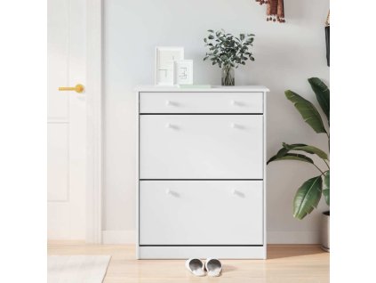 Botník ALTA 77 x 35 x 96 cm masivní borové dřevo [353924] (Barva Bílá)