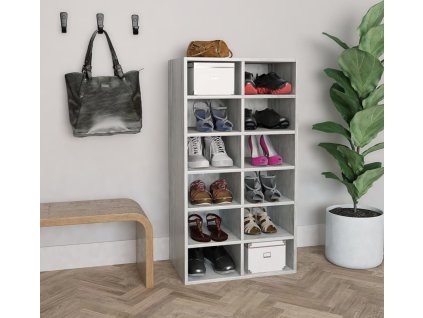 Botník 54 x 34 x 100,5 kompozitní dřevo [800400] (Barva Betonová šedá)