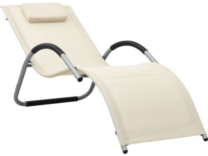 Zahradní lehátko textilen [310516] (Barva Zeleno-šedý)