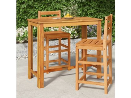 Zahradní barový stůl 120 x 60 x 105 cm masivní akáciové dřevo [319701]