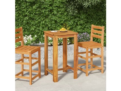 Zahradní barový stůl 60 x 60 x 105 cm masivní akáciové dřevo [319700]
