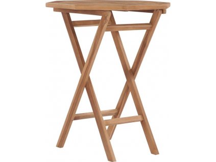 Skládací zahradní stolek 60 x 60 x 75 cm masivní teakové dřevo [48995]