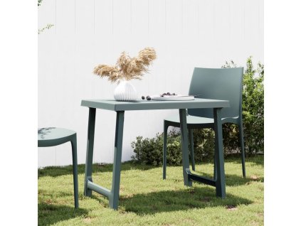 Kempingový stůl 79 x 56 x 64 cm PP vzhled dřeva [364736] (Barva Zelená)