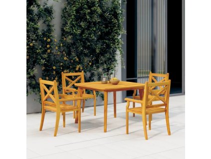 Zahradní stolek 110 x 110 x 75 cm masivní akáciové dřevo [310302]