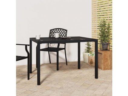 Zahradní stolek antracitový 110 x 80 x 72 cm ocel [362745]