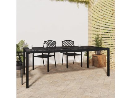 Zahradní stolek antracitový 200 x 100 x 72 cm ocel [362747]