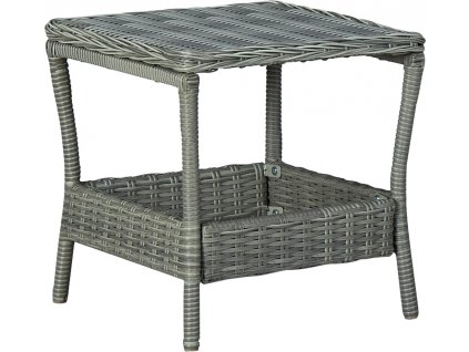 Zahradní stolek 45 x 45 x 46,5 cm polyratan [313307]