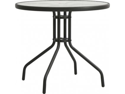 Balkónový stolek antracitový Ø 80 x 71 cm ocel [313089]