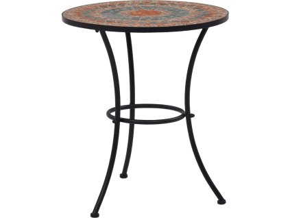 Mozaikový bistro stolek 60 cm keramika [46713] (Barva Hnědá)