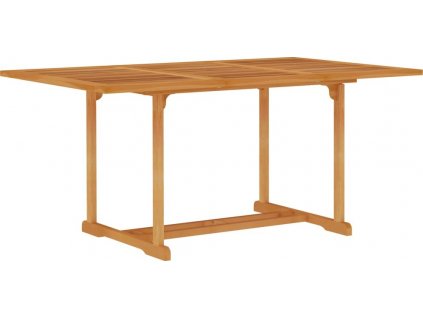 Zahradní stůl 150 x 90 x 75 cm masivní teakové dřevo [315103]