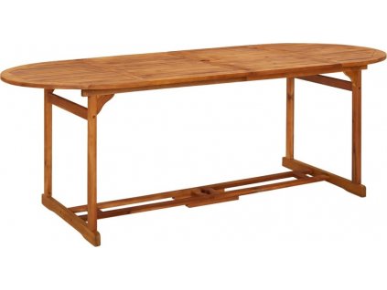 Zahradní jídelní stůl 220 x 90 x 75 cm masivní akáciové dřevo [315949]