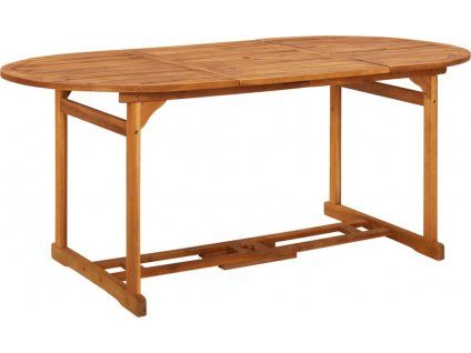 Zahradní jídelní stůl 180 x 90 x 75 cm masivní akáciové dřevo [315948]
