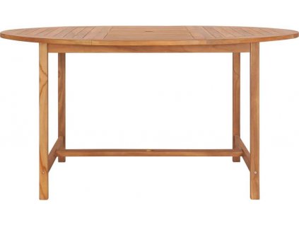 Zahradní stůl 150 x 76 cm masivní teakové dřevo [49007]