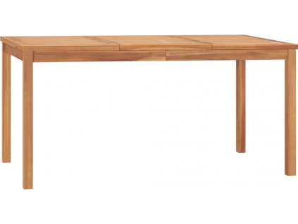 Zahradní jídelní stůl 160 x 80 x 77 cm masivní teakové dřevo [315620]