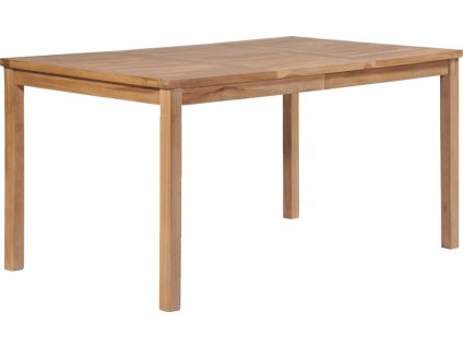 Zahradní stůl 150 x 90 x 77 cm masivní teakové dřevo [44997]