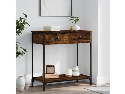 Konzolový stolek 75 x 34,5 x 75 cm kompozitní dřevo [834178] (Barva Šedá sonoma)