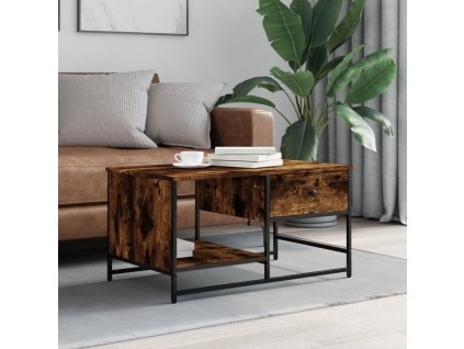 Konferenční stolek 85,5x51x45 cm kompozitní dřevo [835341] (Barva Kouřový dub)