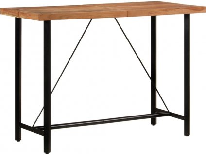 Barový stůl 150 x 70 x 107 cm masivní akáciové dřevo a železo [356371]