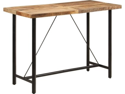Barový stůl 150 x 70 x 107 cm masivní mangovník a železo [356382]