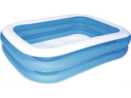 Bazén obdélníkový 211 x 132 x 46 cm modrý [428967]
