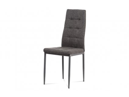 Jídelní židle ZERA, šedá látka/kov matný antracit