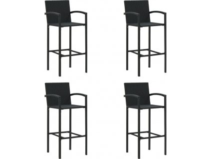 Barové stoličky 4 ks polyratan [313455]