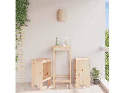 Barové stoličky 2 ks bílé 40 x 36 x 75 cm masivní borové dřevo [825345]