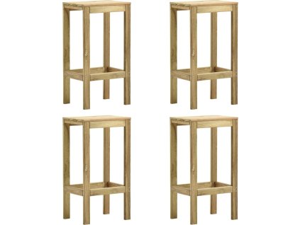 Zahradní barové stoličky 4 ks impregnované borové dřevo [315409]