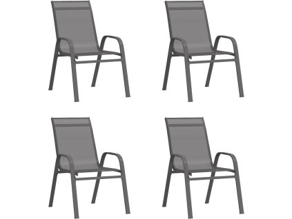 Stohovatelné zahradní židle 4 ks textilenová tkanina [318781]