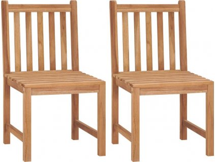 Zahradní židle 2 ks masivní teakové dřevo [315611]