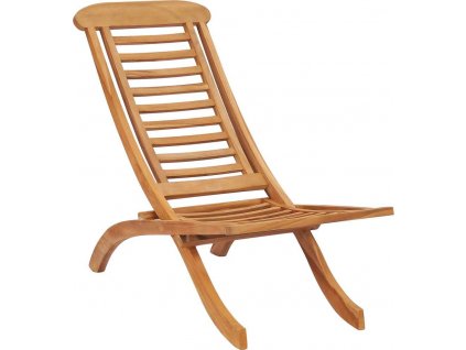 Skládací zahradní židle 50 x 90 x 69 cm masivní teakové dřevo [319163]