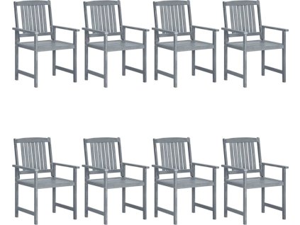 Zahradní židle 8 ks masivní akáciové dřevo [3078206]