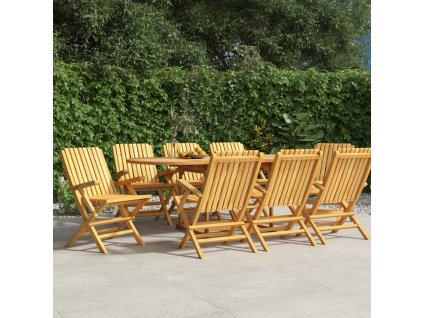 Skládací zahradní židle 8 ks 61x67x90 cm masivní teakové dřevo [3155057]
