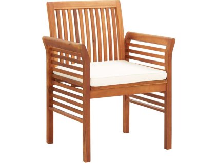 Zahradní jídelní židle s poduškami 8 ks masivní akáciové dřevo [3120451]