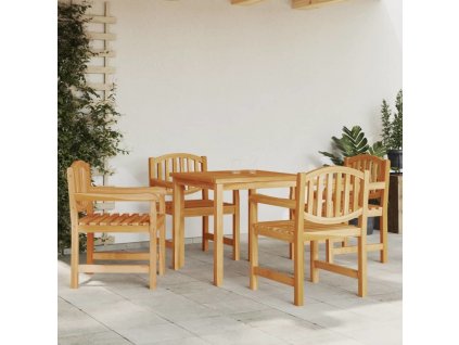 Zahradní židle 4 ks 58 x 59 x 88 cm masivní teakové dřevo [3157904]