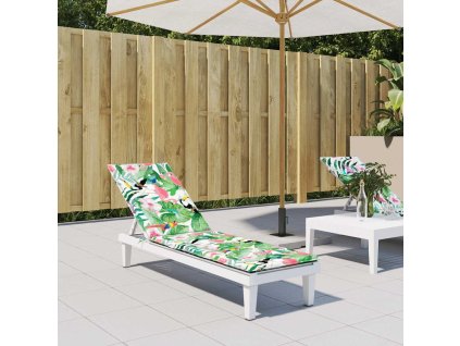 Poduška na lehátko oxfordská látka [361379] (Barva zelená a růžová)