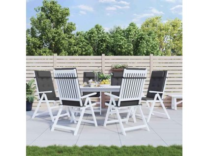 Podušky na židli s vysokým opěradlem 6 ks oxford [361876] (Barva Antracitová)