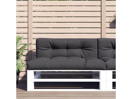 Podušky na palety 2 ks textil [314547] (Barva Modrá)