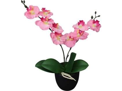 Umělá rostlina orchidej s květináčem 30 cm [244422]