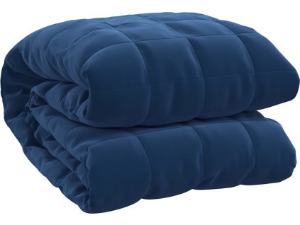 Zátěžová deka světle 150 x 200 cm 11 kg textil [350793] (Barva Modrá)