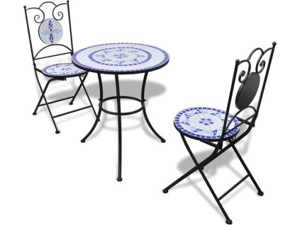 3dílný bistro set mozaikový keramický [271771]